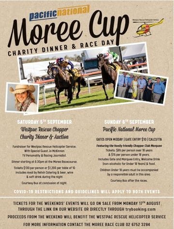 Moree Race Club: Westpac Rescue Chopper Charity Dinner & Auction